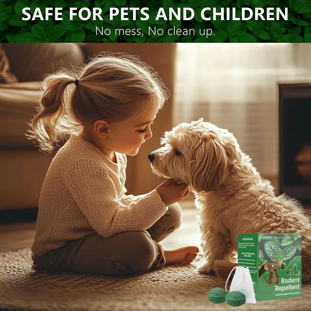 Peppermint Oil Rat Repellent Balls for Home | Pack of 24