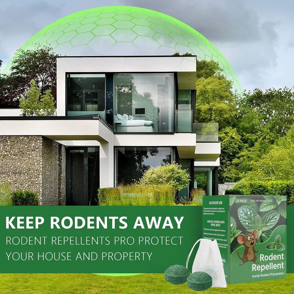 Peppermint Oil Rat Repellent Balls for Home | Pack of 24